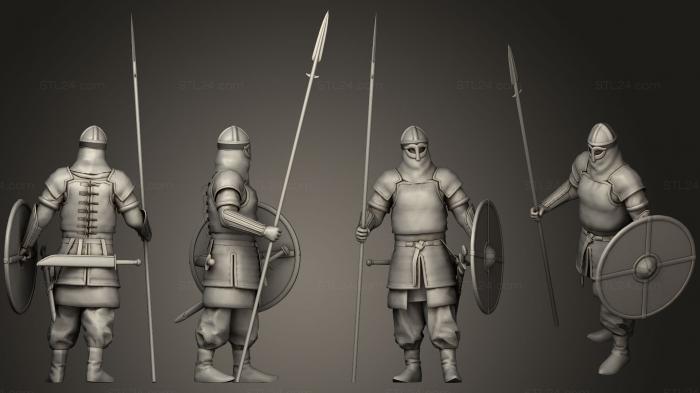 Figurines simple (Viking of Wolin, STKPR_1349) 3D models for cnc